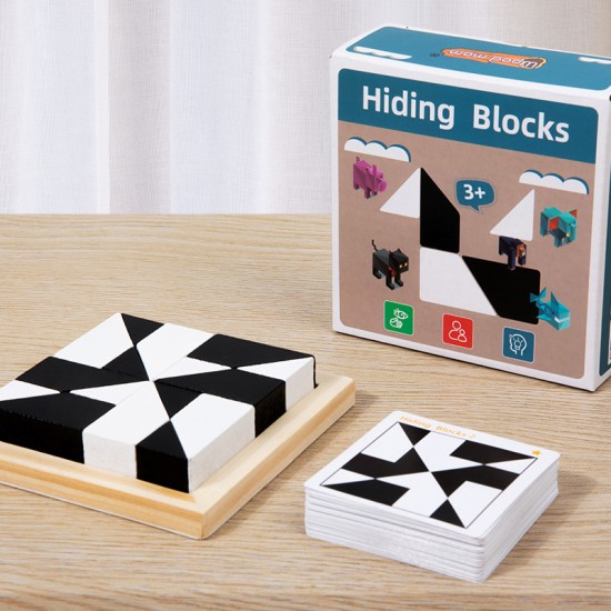 Children's puzzle hidden building block puzzle toy