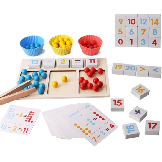 Children's bead counting game