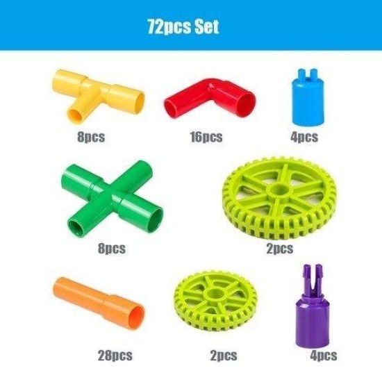 Construction Pipe Building Blocks