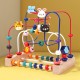 Multi-functional wooden toy fruit animal beaded baby boys and girls 1-3 years old early education building blocks