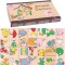 Wooden children's animal cognitive solon domino 15 building blocks puzzle baby early education educational toys wholesale