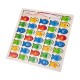 New wooden magnetic fishing log board number alphabet Mosaic board children's fishing game baby parent-child interactive play