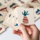 Wooden Montessori early education children animal card game 