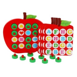 Apple Wooden Memory Game