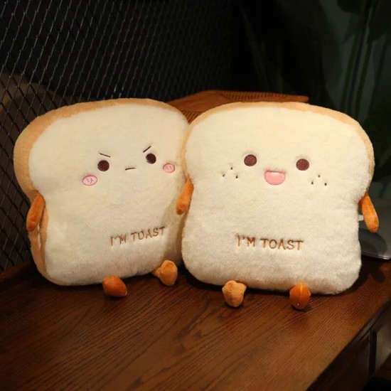 Plush "I'm Toast" handwarmer pillow