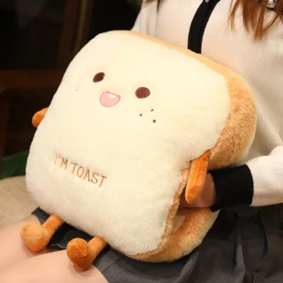 Plush "I'm Toast" handwarmer pillow