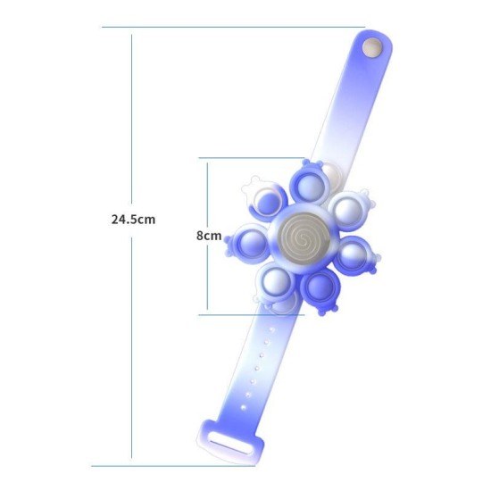 Spinning Light Up Pop Fidget Bracelet