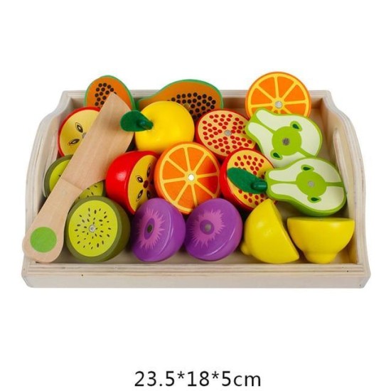 Magnetized Wooden Cutting Food Sets