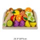 Magnetized Wooden Cutting Food Sets