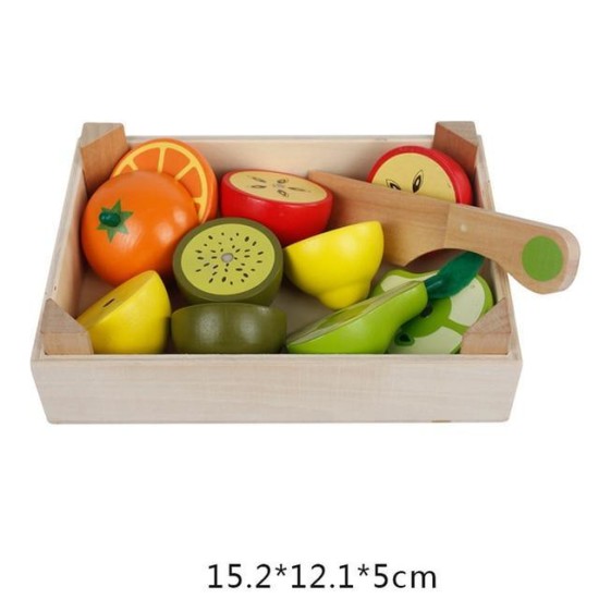 Magnetized Wooden Cutting Food Sets