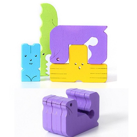 Wooden Animals Tetris Puzzle