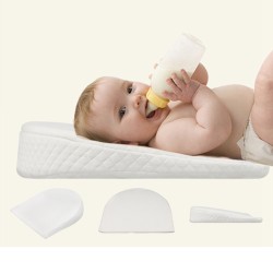 Baby anti-vomiting ramp pillow Baby nursing pillow feeding side sleeping side anti-spillage baby pillow